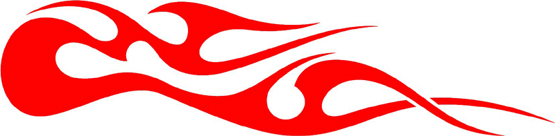 tribal_003 Tribal Flames Graphic Flame Decal