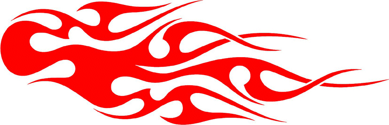 tribal_004 Tribal Flames Graphic Flame Decal