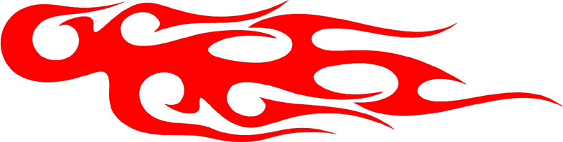 tribal_007 Tribal Flames Graphic Flame Decal