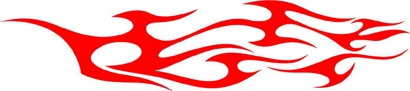 tribal_008 Tribal Flames Graphic Flame Decal