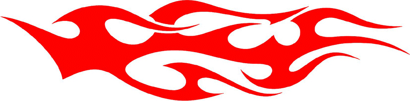 tribal_010 Tribal Flames Graphic Flame Decal