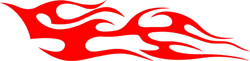 tribal_011 Tribal Flames Graphic Flame Decal