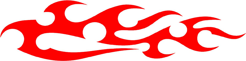 tribal_013 Tribal Flames Graphic Flame Decal