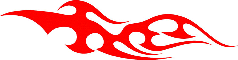 tribal_014 Tribal Flames Graphic Flame Decal