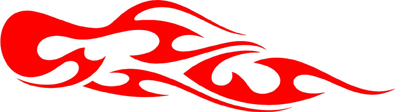 tribal_015 Tribal Flames Graphic Flame Decal