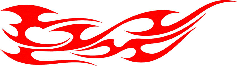 tribal_018 Tribal Flames Graphic Flame Decal