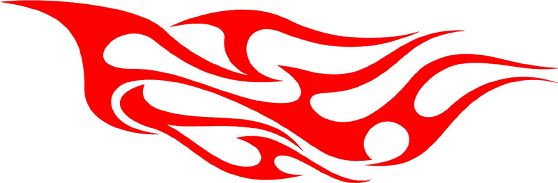 tribal_022 Tribal Flames Graphic Flame Decal