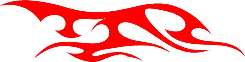 tribal_023 Tribal Flames Graphic Flame Decal
