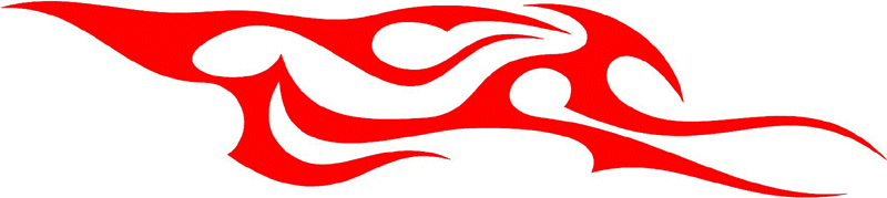 tribal_024 Tribal Flames Graphic Flame Decal