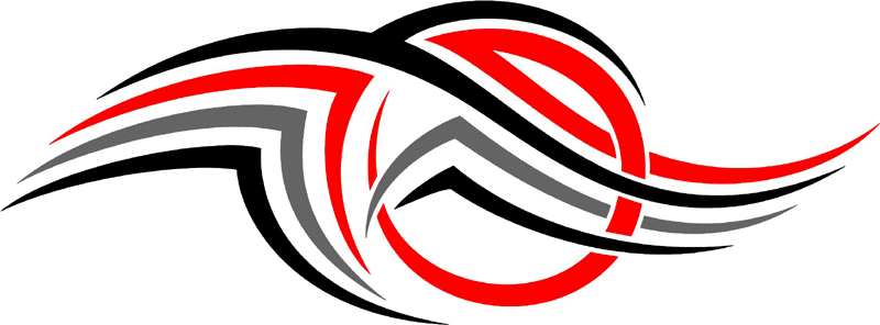 3cvt_0943 Color Automotive Tribal Graphic Flame Decal
