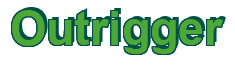 Rendering "Outrigger" using Arial Bold