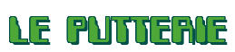 Rendering "LE PUTTERIE" using Computer Font