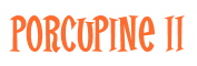 Rendering "Porcupine II" using Cooper Latin