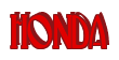 Rendering "HONDA" using Deco