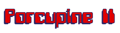 Rendering "Porcupine II" using Computer Font