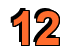 Rendering "12" using Arial Bold