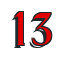 Rendering "13" using Black Chancery