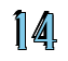Rendering "14" using Black Chancery