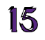 Rendering "15" using Black Chancery