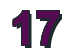 Rendering "17" using Arial Bold