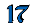 Rendering "17" using Black Chancery