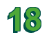 Rendering "18" using Arial Bold