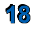 Rendering "18" using Arial Bold