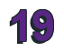 Rendering "19" using Arial Bold