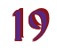 Rendering "19" using Black Chancery