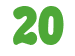 Rendering "20" using Bubble Soft