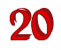 Rendering "20" using Black Chancery
