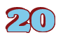 Rendering "20" using Broadside