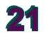 Rendering "21" using Arial Bold