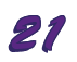 Rendering "21" using Brush Script