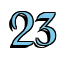 Rendering "23" using Black Chancery
