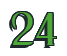 Rendering "24" using Black Chancery