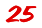 Rendering "25" using Casual Script