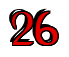 Rendering "26" using Black Chancery