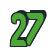 Rendering "27" using Callimarker