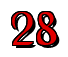 Rendering "28" using Black Chancery