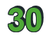 Rendering "30" using Arial Bold