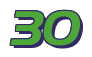 Rendering "30" using Aero Extended