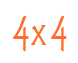 Rendering "4x4" using Agatha