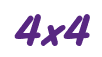 Rendering "4x4" using Anaconda
