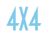 Rendering "4x4" using Anastasia