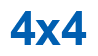 Rendering "4x4" using Arial Bold