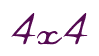 Rendering "4x4" using Commercial Script