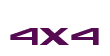 Rendering "4x4" using Alexis
