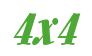 Rendering "4x4" using Aloe