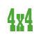 Rendering "4x4" using Bill Board